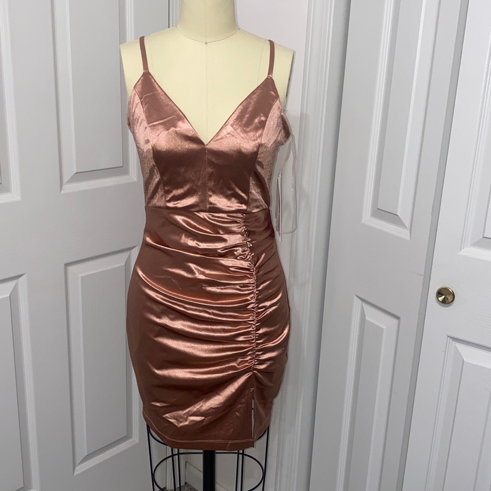 Emerald Sundae Copper Satin Gown
